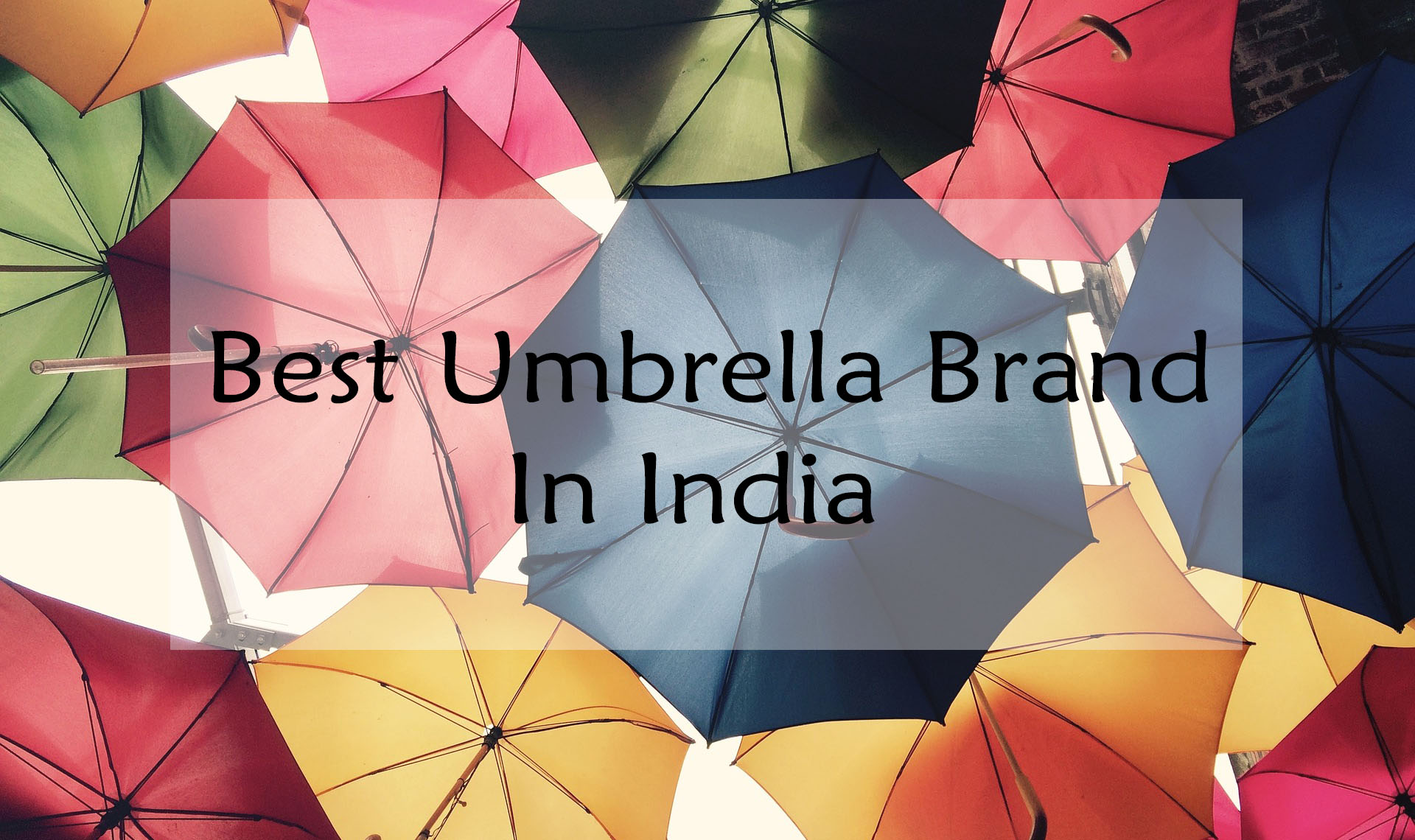Best Umbrella Brand In India