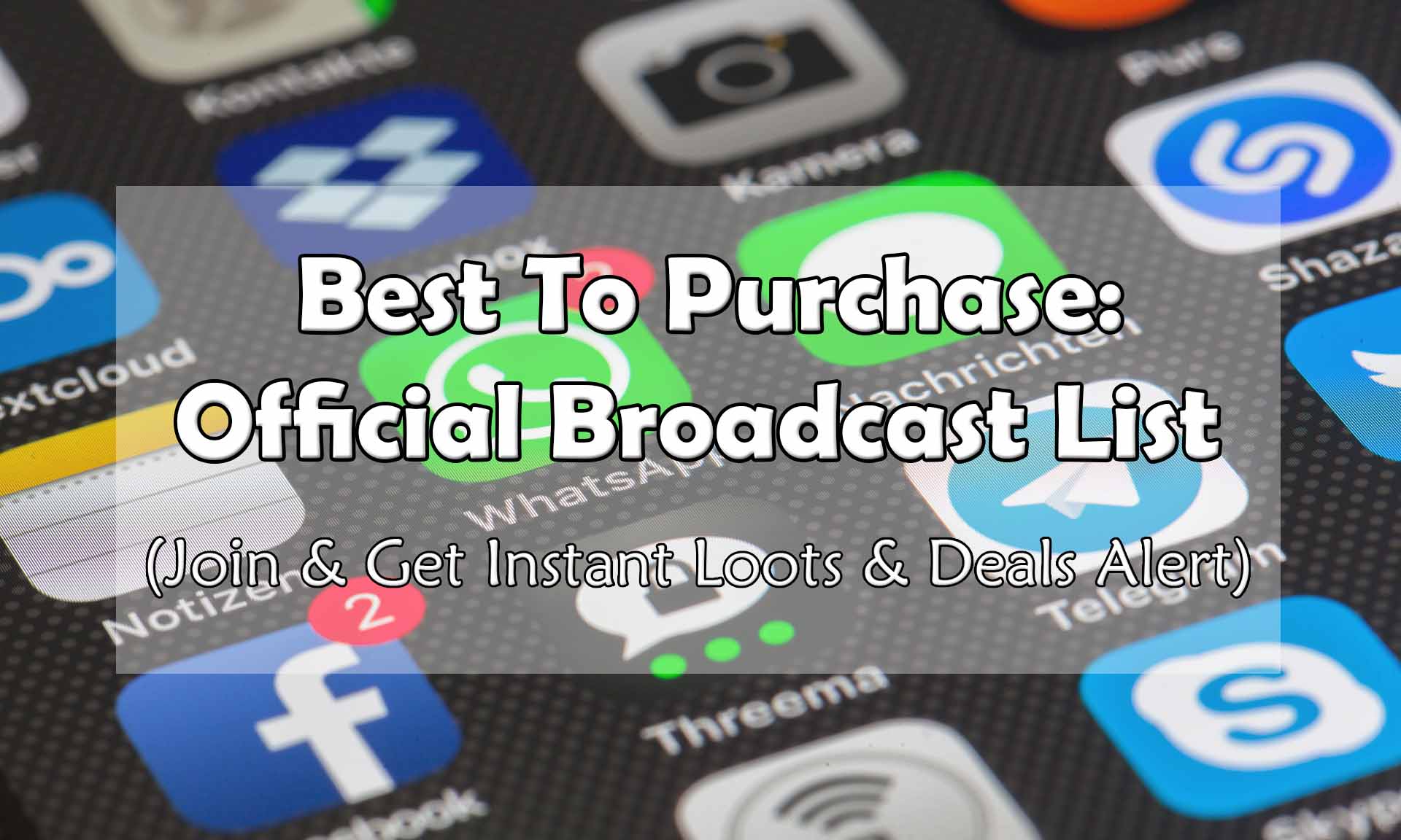 Best To Purchase Broadcast List